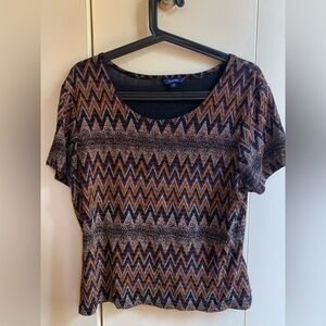 Reitmans Multicolor Chevron Blouse